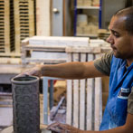 Richard Miller in his workshop 2017